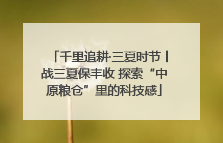 千里追耕·三夏时节丨战三夏保丰收 探索“中原粮仓”里的科技感